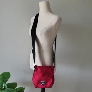CRUMPLER Snauros Camera Bag Shoulder Crossbody Sling Bag Red Blue Sturdy Canvas - Picture 1 of 12