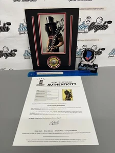 SLASH STEVEN ADLER GUNS N' ROSES SIGNED AUTOGRAPHED 4x6 PHOTO 8x10- BECKETT BAS - Picture 1 of 10