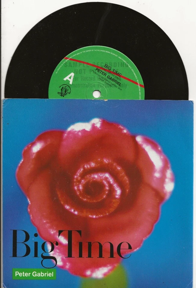 PETER GABRIEL BIG TIME RARE AUSTRALIA PROMO SINGLE - Image 1 of 1
