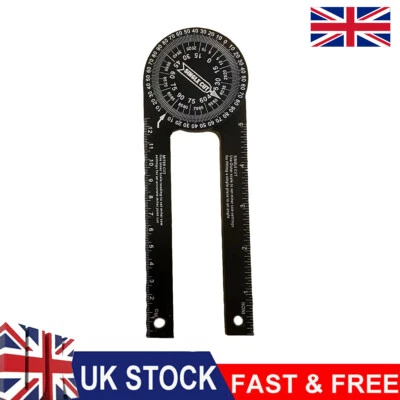 360° Aluminum Angle Finder Miter Saw Protractor Woodworking Measuring Ruler Tool - Image 1 of 4