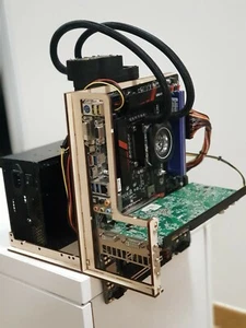 Wood Open PC Case W-CASE 3 mATX / mini ATX test banch / Raw Hardware - Zdjęcie 1 z 12