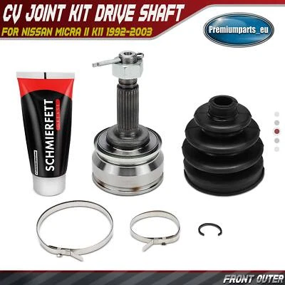 1x CV Joint Kit Front Outer for Nissan Micra II K11 1992-2003 841012 391004F400 - Image 1 of 4
