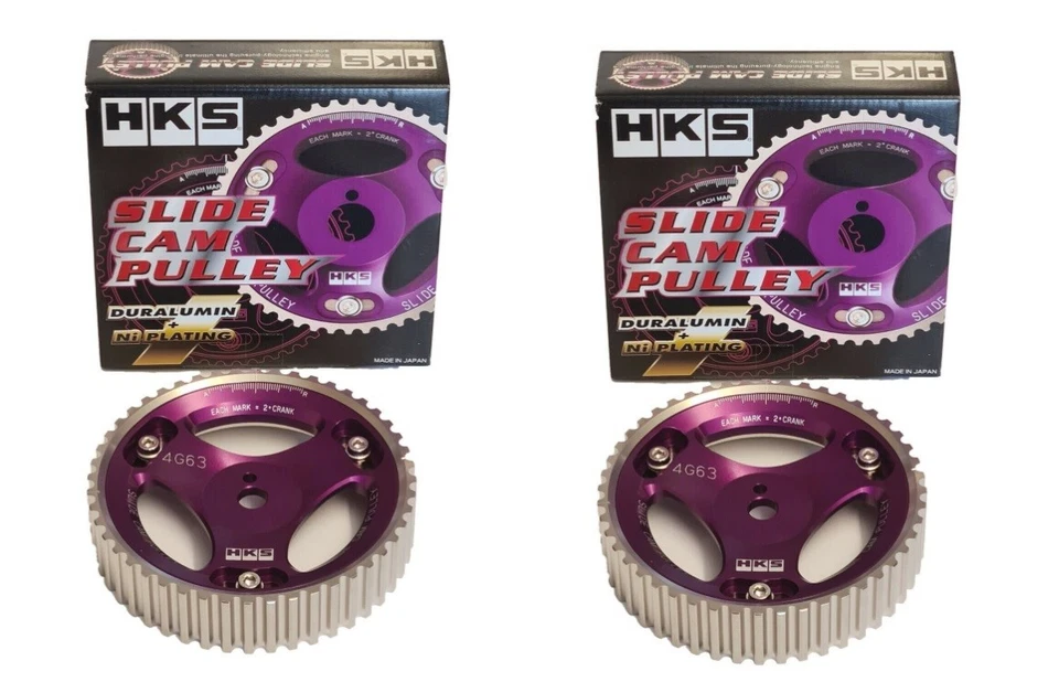 HKS Inlet & Exhaust Cam Pulleys For Mitsubishi Lancer EVO Evolution 1 8 4G63 - Image 1 of 1