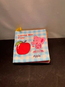 Baby Toys Infant Baby Book Early Development Cloth Books Learning with Fruits - Picture 1 of 7