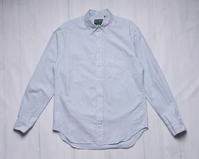 Gitman Vintage $235 NWT Blue Striped Oxford Button Down Collar Cotton Shirt XXL - Image 1 of 4