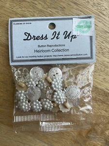 Dress it up Kunststoffknöpfe ""Erbstück Sammlung"" NEU Perlenknöpfe 77 Spitze - Bild 1 von 2