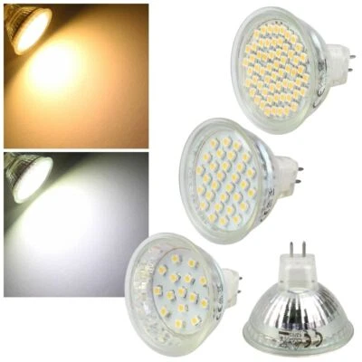 LED Strahler MR16 12V mit SMD Leds Leuchtmittel Lampe Spot GU5,3 G5,3 12 Volt - Bild 1 von 2