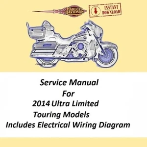 Harley Davidson 2014 Electra Glide Ultra Limited Touring Models Service Manual - Picture 1 of 6