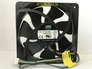 1 PCS COOLER MASTER Fan FA12025M12SPA DC 12V 0.36A 12025 12CM 4 Pin - Picture 1 of 2