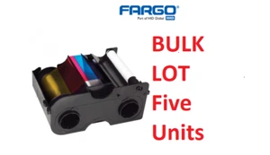 Bulk Lot (5) 45100HID FARGO 250 Print Colour Ribbon - Suit DTC4250e / DTC4000 - Picture 1 of 1