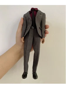 Juego de trajes grises escala 1/6 POPTOYS para figura corporal masculina de 12 - Imagen 1 de 2