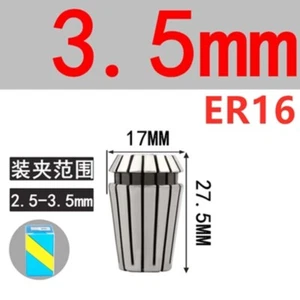 ER16 3,5mm Federspannzangenfutter Werkzeug Bithalter für Fräsen Drehbankfutter ER16-3,5 - Bild 1 von 1