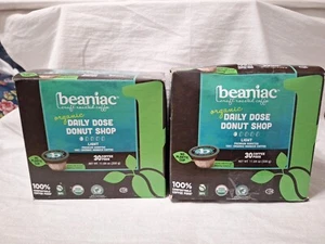 Beaniac Organic Daily Dose Donut Shop, Lt Roast, Single Serve K Cup Coffe - Picture 1 of 5