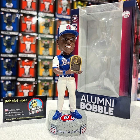 HANK AARON Atlanta Braves Alumni “Retro Jersey” Hall of Fame MLB Bobblehead Cover