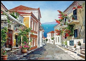 Stone Street -Chart Needlework Crafts DIY-Counted Cross Stitch Pattern - Picture 1 of 2