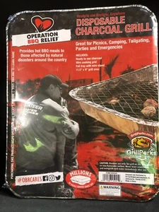 Operation BBQ Relief: Barbecue Einweg-Holzkohlegrill. Sofort einsatzbereit! - Bild 1 von 4