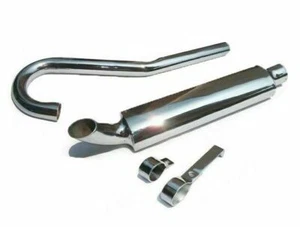 Fits Royal Enfield 500cc Trials Scrambler High Pipe Exhaust System - Bild 1 von 12