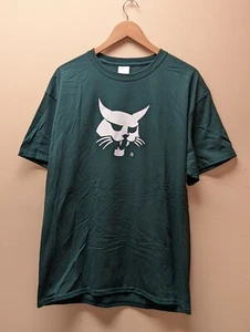 Official Bobcat Logo Dark Green T-Shirt - Small, Medium, Large, XL, 2X & 3X - Picture 1 of 3