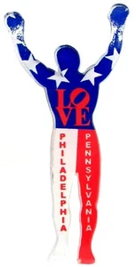 Rocky Philadelphia Pennsylvania Acrylic Fridge Magnet - Imagen 1 de 1