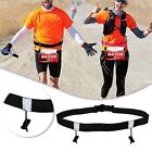 Polyester Marathon Race Belt Black Gel Holder Durable Triathlon Waist Belt