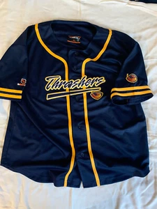 Atlanta Thrashers Coolest Game In Town Embroidered Baseball Jersey Size XLarge - Picture 1 of 4