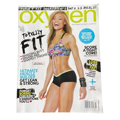 Oxygen Fitness Magazine u May 2015 Alicia Marie Cover Vol 18 Is 5 No 187 Bodybui Foto 1 de 4