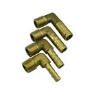 2X Brass 1/4 In. Barb Male Thread Elbow 90 Degree Adapter Connector Fittings Kit