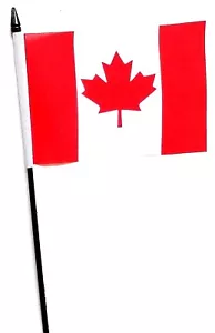 More details for canada small hand waving flag 6&quot; x 4&quot;