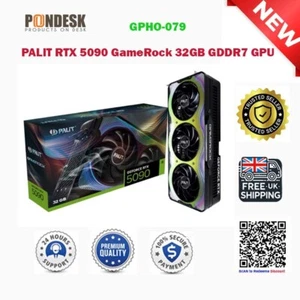 PALIT NVIDIA GeForce RTX 5090 GameRock 32GB GDDR7 PCIExpress Graphic Card gaming - Picture 1 of 7