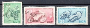 DDR  972 - 974 gestempeld motief motorsport - Picture 1 of 1