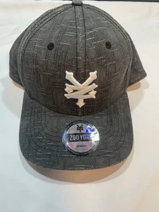 ZOO YORK Gray Mens Hat Cap Adjustable - Picture 1 of 5