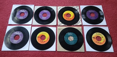 Nat King Cole - Lot of Eight 45 RPM Records - Great! - Image 1 of 3