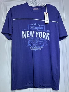 OF THE CROSS maglietta uomo piccola blu Brooklyn streetwear nuova con etichette - Foto 1 di 8