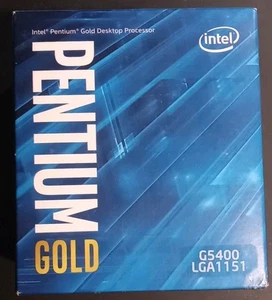 Pentium Gold G5400 LGA1151 4MB CACHE Intel Desktop Processor New Sealed - Picture 1 of 5
