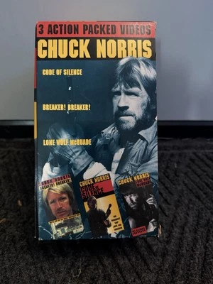 Chuck Norris 3-Tape Box Set VHS - Image 1 of 4