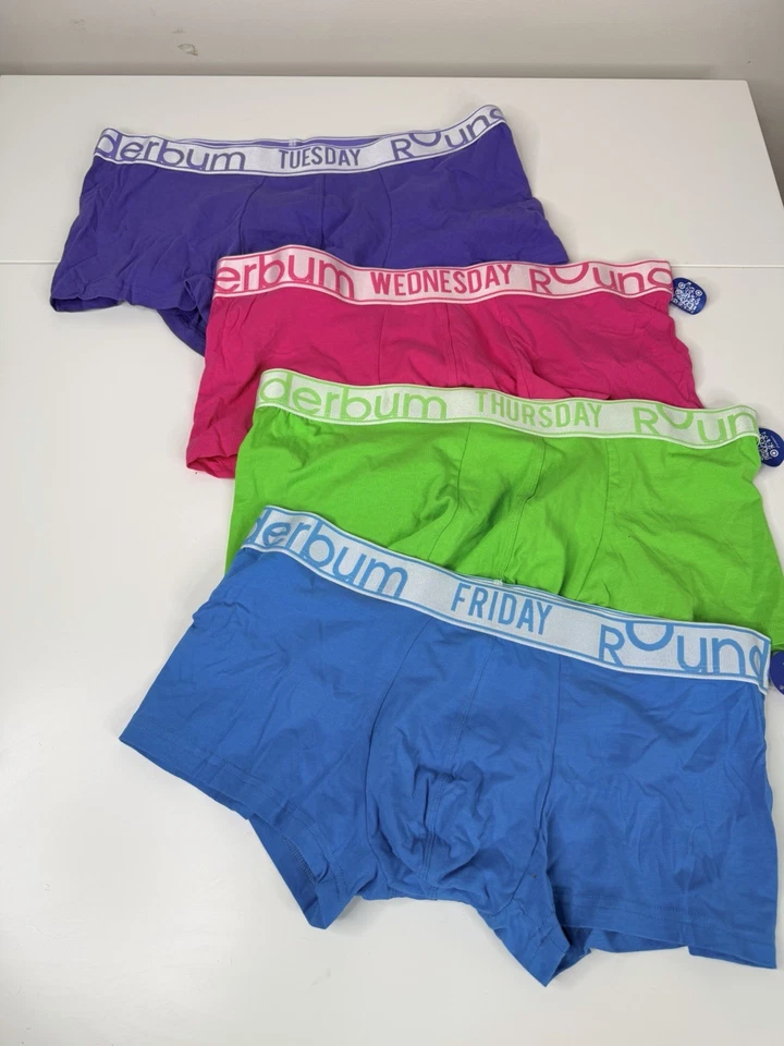 Men’s Rounderbum lift my Days lot 4 XL Jersey boxers trunks NWT - Image 1 of 4