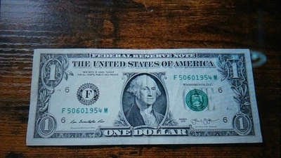 2013 Series $1 Dollar Birthday Note  May 06, 1954  F50601954M  Good Shape! - Image 1 of 2