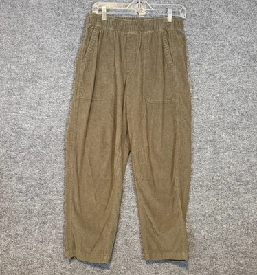 Pantalones Old Navy para mujer medianos verdes pana cónicos cintura elástica tiro alto Y2K Foto 1 de 4