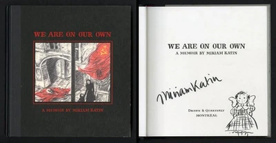 Miriam Katin SIGNED AUTOGRAPHED We Are On Our Own HC + SKETCH 1st Ed NEW Award - Image 1 of 4
