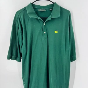 Masters Collection Mens Green Golf Polo Shirt Masters Logo Short Sleeve Size L - Picture 1 of 8