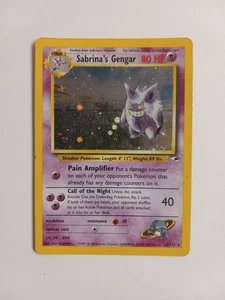 Pokémon TCG Sabrina’s Gengar 14/132 Gym Heroes Holo Rare Card - Picture 1 of 4