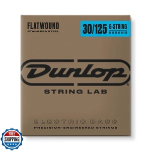 JIM DUNLOP Stainless Steel Flatwound Bass 30-125 | 6-String (DBFS30125) - Picture 1 of 5