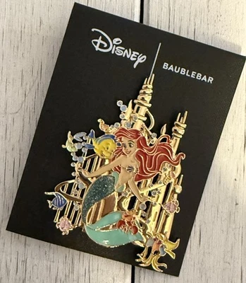 NEW ON CARD! Beautiful! Disney The Little Mermaid Ariel Metal Enamel Pin! - Image 1 of 2
