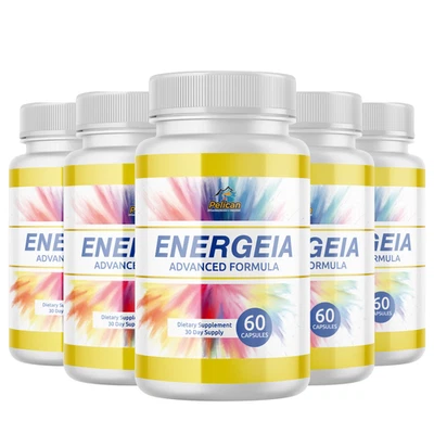 ENERGEIA - Apoyo al Metabolismo, Suplemento para Control de Peso - 5 Botellas Foto 1 de 4
