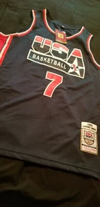 Larry Bird HOF #7 Signed USA Basketball Dream Team Jersey AUTO JSA COA Sz L - Picture 1 of 8