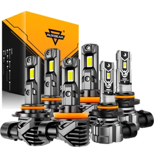 For Ford Escape 2013 2014 2015 2016 Canbus LED Headlight + Fog Light Bulbs 6500K - Picture 1 of 17