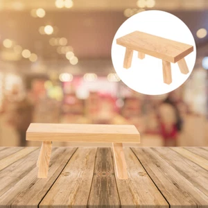 Wooden Stool Plant Riser Cliff Cypress Ornaments Child Footstool Kids - Picture 1 of 12