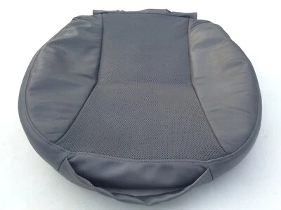 Cubierta inferior de asiento de cuero genuino Saab 9-3 gris 2004 perforada OEM 9 3 Foto 1 de 4
