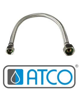 Manguera de conexión flexible de 40 cm para grifo de agua fría 1/2 pulgada 3/8 pulgadas - Imagen 1 de 1