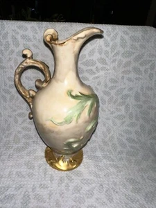 ANTIQUE LEONARD VIENNA PORCELAIN VASE 7 Inches AUSTRIA Vintage - Picture 1 of 10